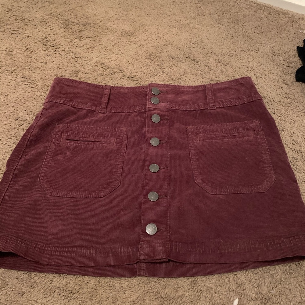 Free People Brown corduroy skirt